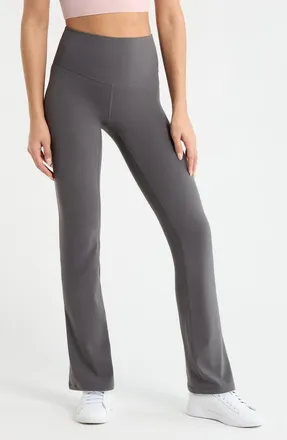 Zella Studio Luxe Bootcut Leggings in Grey Forged at Nordstrom, Size X-Small