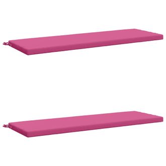 vidaXL Cuscini Per Panchina Soest 2 Pz 100% Poliestere Rosa Vidaxl