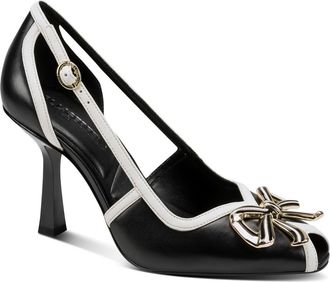 Karl Lagerfeld Lacey Pump in Black/cream at Nordstrom, Size 7.5