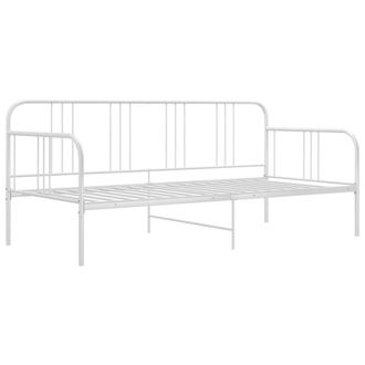 Berkfield Home Sofa Bed Frame White Metal 90x200 cm