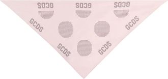 GCDS Bandana con Logo di Cristallo - - Accessories - Donna - Rosa - ONE SIZE