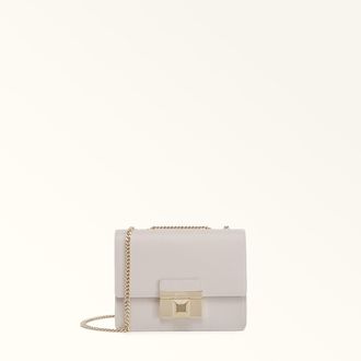 Furla Venere Borsa A Tracolla Perla E Grigio Chiaro Pelle Di Vitello Andromeda Donna