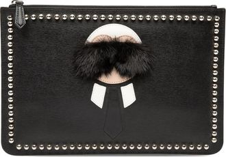 Fendi Pre-owned Fendi Calfskin Karlito Clutch Ladies 7N0078 52P 169 3355