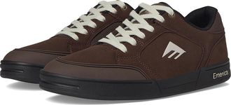 Emerica Heritic Mens Skate Shoes Brown/Black/Tan : 10.5 D - Medium, Suede