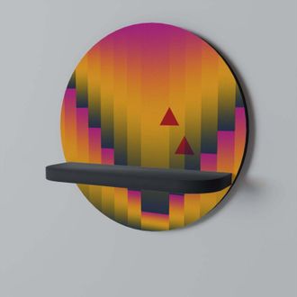 OEM Estante Redondo Golden Fade Negro