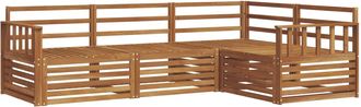 vidaXL Conjunto De Sof&aacute;s De Exterior 4 Uds. Natural Vidaxl