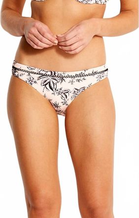 Seafolly Love Bird Hipster Bikini Bottom In Peach