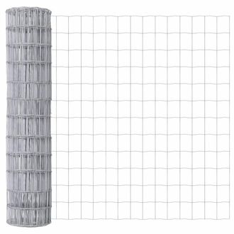 Berkfield Home Euro Fence 1, 2x25 m Galvanised Steel in Silver