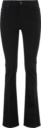 7 For All Mankind Black Bootcut High Rise Jeans