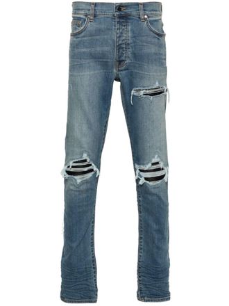 Amiri Jeans skinny MX1 con effetto vissuto - Blu