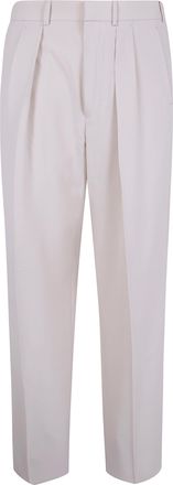 Tom Ford Wool Cashmere Silk Reps Double Pleat Pants
