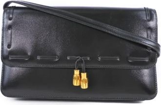 Herm&egrave;s Pre-owned Fabric shoulder-bags - Dames - Vintage Schoudertas - Zwart - ONE Size - Vintage