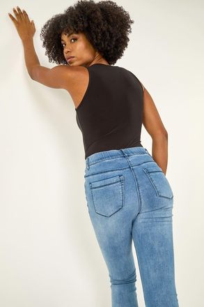 Roman 31 Denim Stretch Elastic Waist Jegging