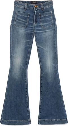 Seafarer Pantalone Delphine - Dames - Flared Jeans - Blauw - W27 - Katoen - Jeans