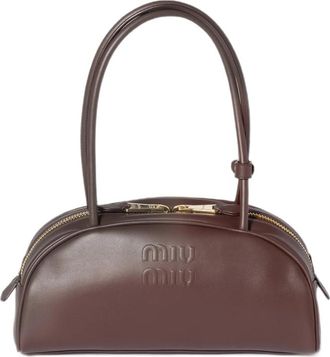 Miu Miu Beau Embossed-logo Clutch Bag