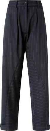 Pinko Pastasfoglia Broeken - Dames - Broeken - Blauw - XS - Wol - Broeken
