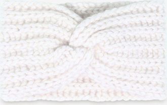 Hemisphere Geripptes gezwirbeltes Stirnband aus Kaschmir und Baumwolle