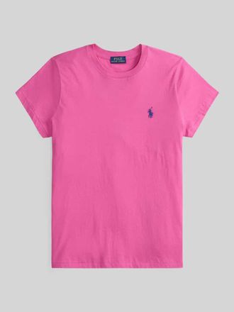 Polo Ralph Lauren T-Shirt mit Label-Stitching in Pink, Gr&ouml;&szlig;e XXL
