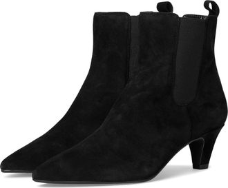 Dune London Ladies OBVIOUS Suede Mid Heel Chelsea Ankle Boots Size UK 6 Suede
