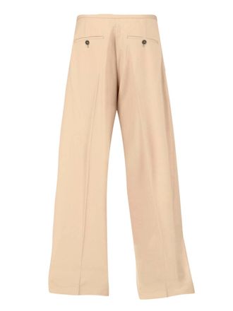 R&oacute;he Womens Trousers Beige Virgin Wool