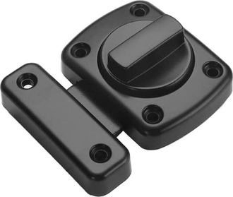 OEM Juego De 5 Cerraduras De Seguridad Para Puertas Batientes De Armarios De Ba&ntilde;o Y Cerraduras Para Inodoro, De Acero Inoxidable Cepillado (negro, 55 Mm)