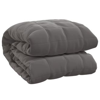 vidaXL Manta Con Peso Tela Gris 220x260 Cm 11 Kg Vidaxl