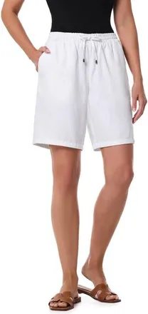Coolibar Enclave Chambray Shorts, UPF 50+ Sun Protection in White Chambray at Nordstrom, Size Xx-Large