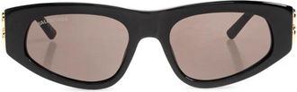 Balenciaga Dynasty D-Frame - Dames - Zonnebrillen - Zwart - ONE Size - Accessoires