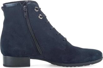Gabor Elegante Su&egrave;de Enkelboot - Dames - Veterlaarzen - Blauw - 35 1/2 EU - Su&egrave;de - Schoenen