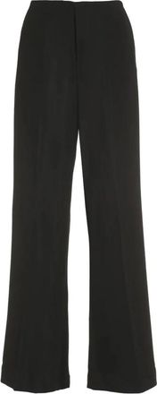 Maison Margiela Wijde Pijpen Broek - Dames - Wijde Broeken - Zwart - 2XS - Broeken