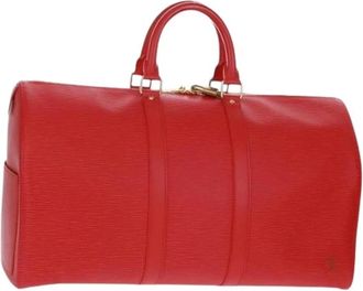 Louis Vuitton Pre-owned Weekend Bags, female, Red, Size: ONE SIZE Pre-owned Keepall 45 Boston Bag