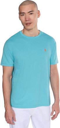 Polo Ralph Lauren Classic Fit Jersey Crewneck T-Shirt Mens T Shirt Perfect Turquoise : 2XL, Cotton