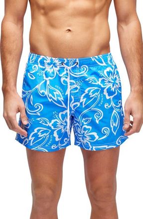 Sundek Print Swim Trunks in Vintage Sapphire at Nordstrom, Size X-Large