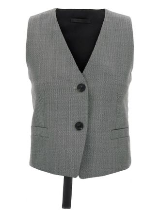 Helmut Lang Womens Chevron Vest