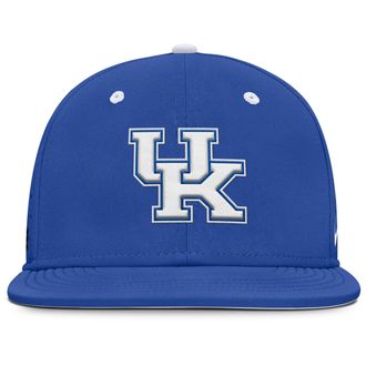 Nike Kentucky Dugout True Nike Mens Dri-FIT College Fitted Hat in Blue | NC144EVNKY-J26