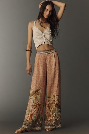 Ranna Gill Printed Pull-On Pants