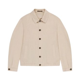 Slowear Blouson - Heren - Bomber jackets - Beige - L - Wol - Jassen