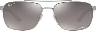 Ray-Ban Zonnebril - Heren - Zonnebrillen - Grijs - 59 MM - Accessoires