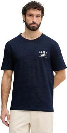 GANT T-shirt - Heren - T-shirts - Blauw - M - Katoen - Tops