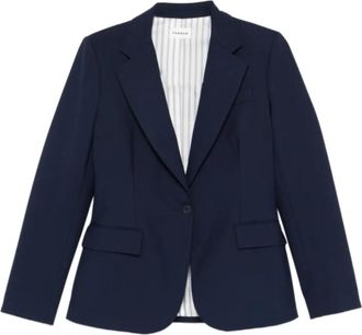 Parosh Blue Notched Lapel Jacket