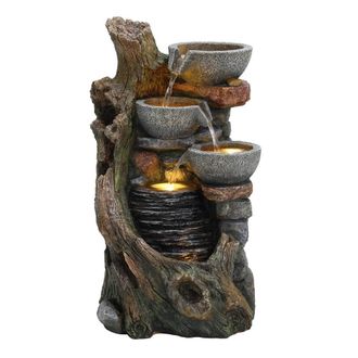 MonsterShop Electric Water Feature - Rustic Brook in Grey