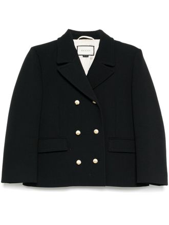 Gucci GG buttons blazer - Black