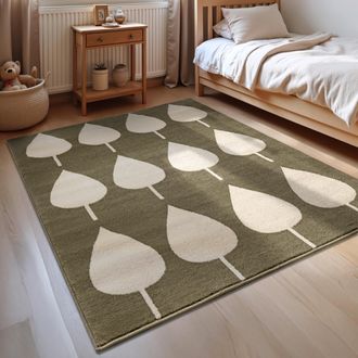 Hanse Home Kinderteppich »Lovely Leaves« rechteckig 8 mm Höhe Spielteppich, fest, Kinderzimmer, Kurzflor, Spielunterlage