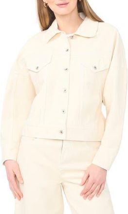 1.State Back Tie Denim Jacket in Ecru at Nordstrom Rack, Size X-Small