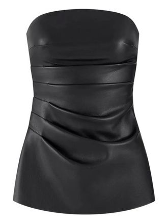 Mani&egrave;re De Voir pleat bandeau top - Black