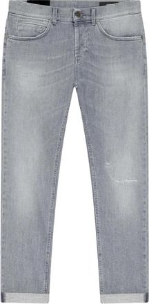 Dondup Slim-fit Jeans - Heren - Slim Fit Jeans - Grijs - W34 - Katoen - Jeans