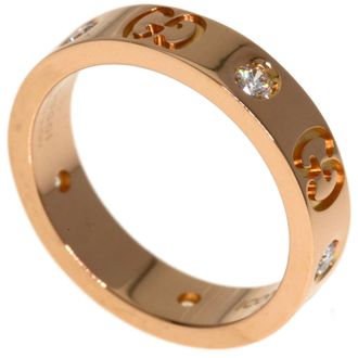 Gucci Icon Pink Gold (18K) Band Ring (Pre-Owned)