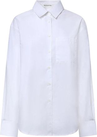 Frankie Shop Lui Katoenen Shirt - Dames - Overhemden - Wit - S - Katoen - Overhemden