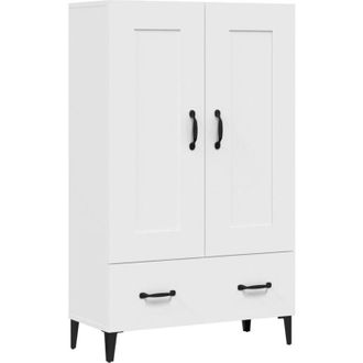 vidaXL Aparador De Madera Contrachapada Blanco 70x31x115 Cm Vidaxl