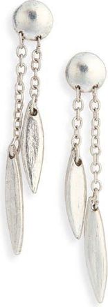 Karine Sultan Double Chain Drop Earrings in Silver at Nordstrom Rack